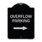 Signmission Overflow Parking with Right Arrow Heavy-Gauge Aluminum Architectural Sign, 24" x 18", BS-1824-23515 A-DES-BS-1824-23515 - alternate 1